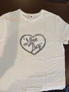 GREY LOGO White T-shirt