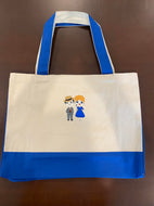 LUCY DESI CARTOON VITA TOTE BAG-BLUE