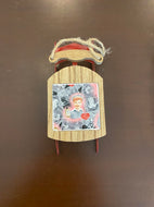 Christmas Sled with Lucy Collage