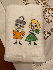FRED AND ETHEL HAND TOWEL