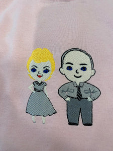FRED AND ETHEL CARTOON T-SHIRT
