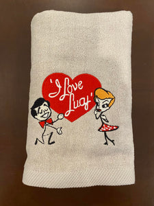 Lucy and Ricky Hand Towel