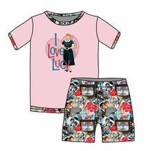 Load image into Gallery viewer, Pink Heart PJ's shorts