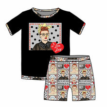 Load image into Gallery viewer, BLACK BURNING NOSE PJ'S SHORT SET