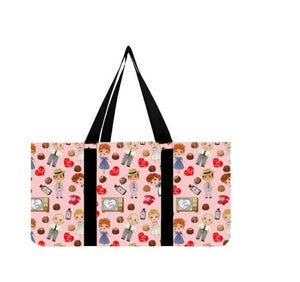 Collapsible tote Pink Cartoon