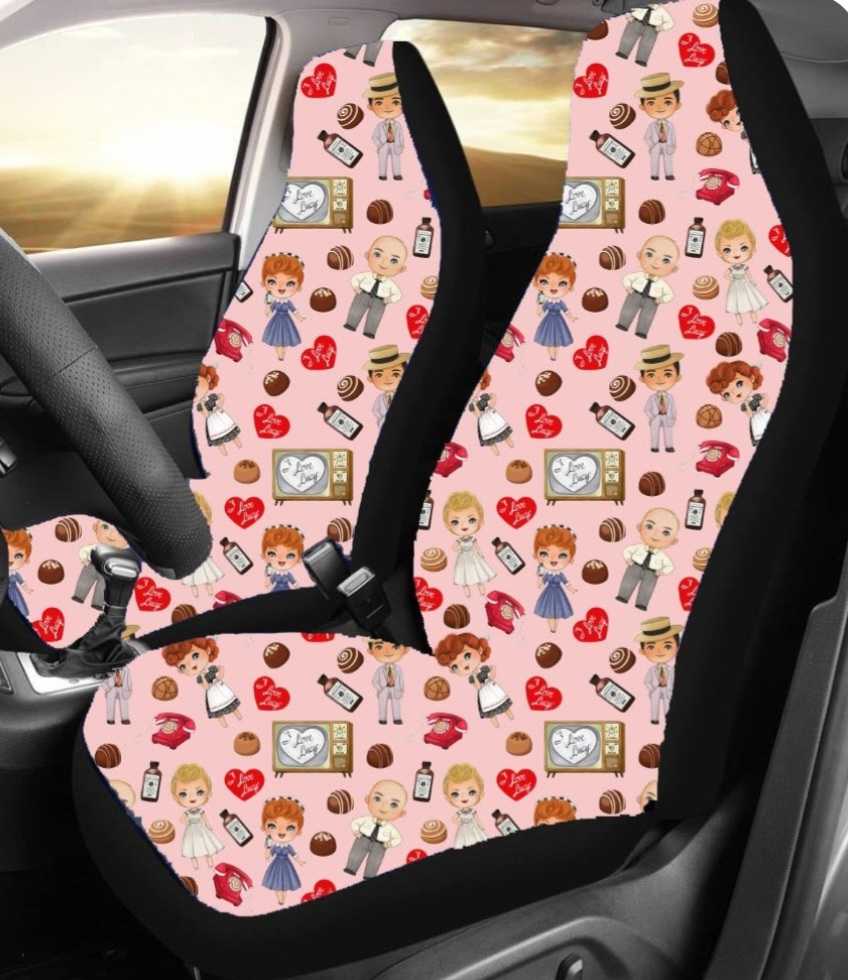 PINK CARTOON CAR SEAT COVERS