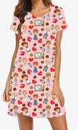 PINK CARTOON NIGHTGOWN