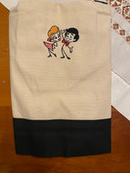 CLASSIC I LOVE LUCY FIGURES TOTE BAG EMBROIDERED