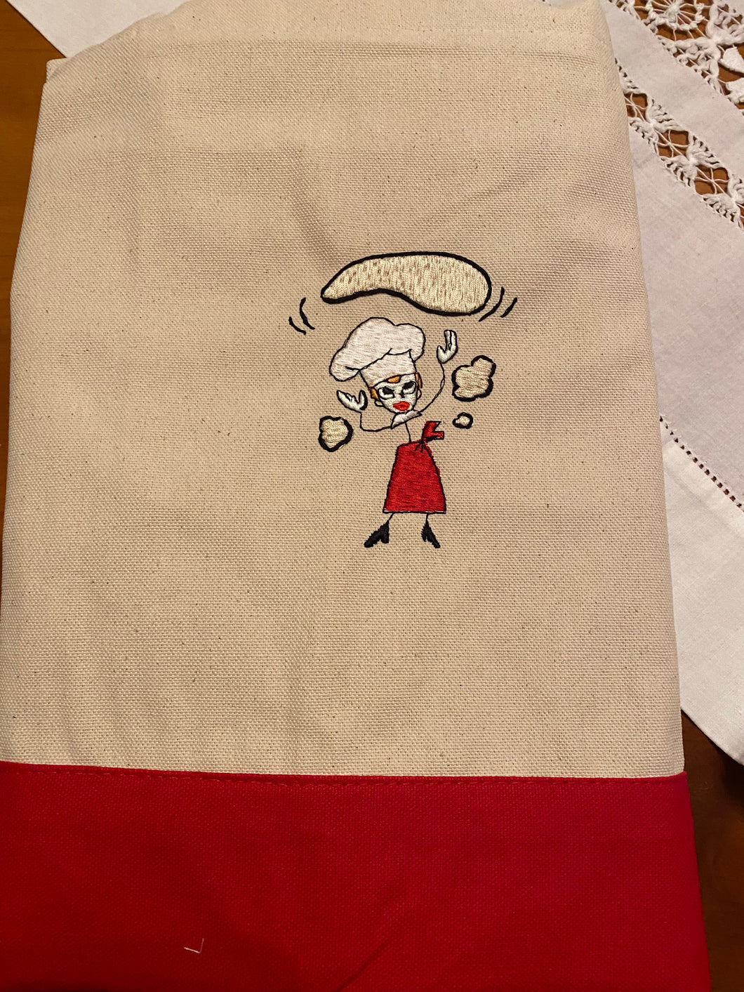 Pizza Tote Bag - Embroidered