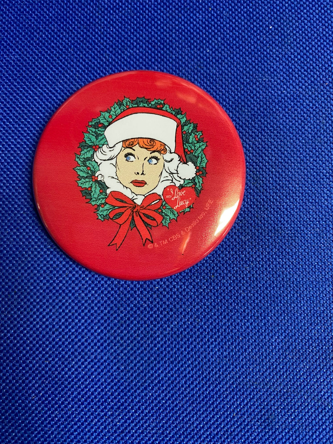 Red Lucy Christmas Magnet