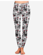 Black and White Fleece lined leggings