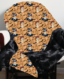 Minky Blanket in Halloween pattern