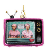 Job switching TV ORNAMENT, Chocolate Factory Ornament-Lucy and Ethel