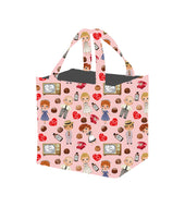 PINK CARTOON UTILITY TOTE