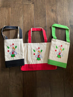 LUCY CHRISTMAS TOTE BAG-EMBROIDERED