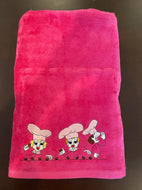Beach Towel in Hot Pink Candy Factory