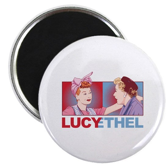 Lucy/Ethel Magnet, round
