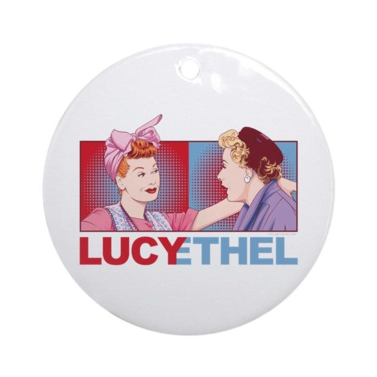 LUCY/ETHEL Ornament, round