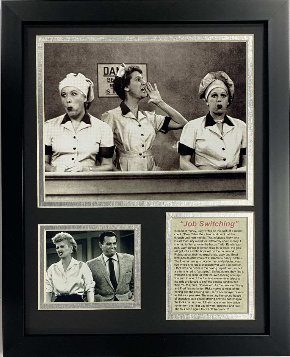 I Love Lucy Chocolate Factory Framed Art