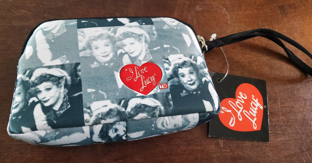 Blue Lucy and Ethel Makeup Bag