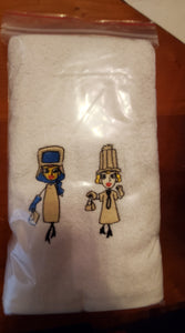 Paris Gowns Hand Towel - Embroidered