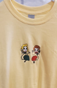 Telephone Yellow T-Shirt - Embroidered
