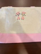 Lucy and Ethel Candy Embroidered Tote Bag