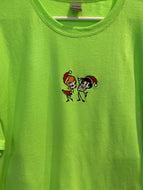 Christmas Stick Figures T-Shirt - Embroidered