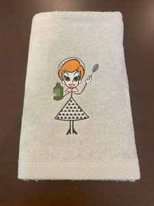 Vita Hand Towel  - Embroidered