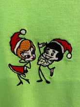 Load image into Gallery viewer, Christmas Stick Figures T-Shirt - Embroidered