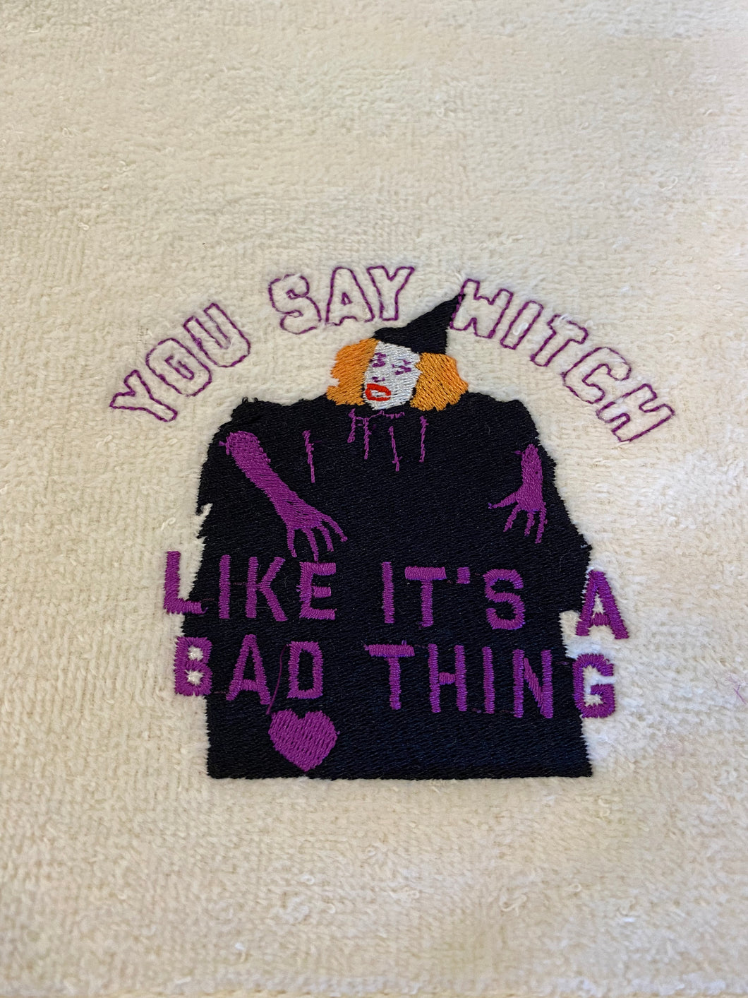 YOU SAY WITCH HAND TOWEL