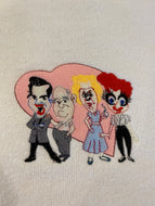 CARTOON  FOURSOME IN PINK HEART