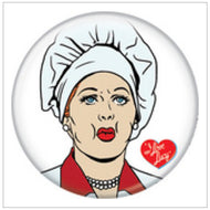 Cartoon Chocolate Factory Button