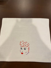 Load image into Gallery viewer, LUCILLE BALL SKETCH EMBROIDERED TOWEL