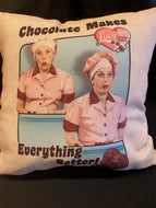 Chocolate Throw Pillow
