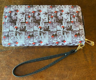 Black and White Wristlet/wallet