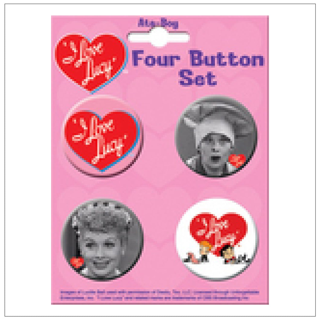 I Love Lucy Button Set #3