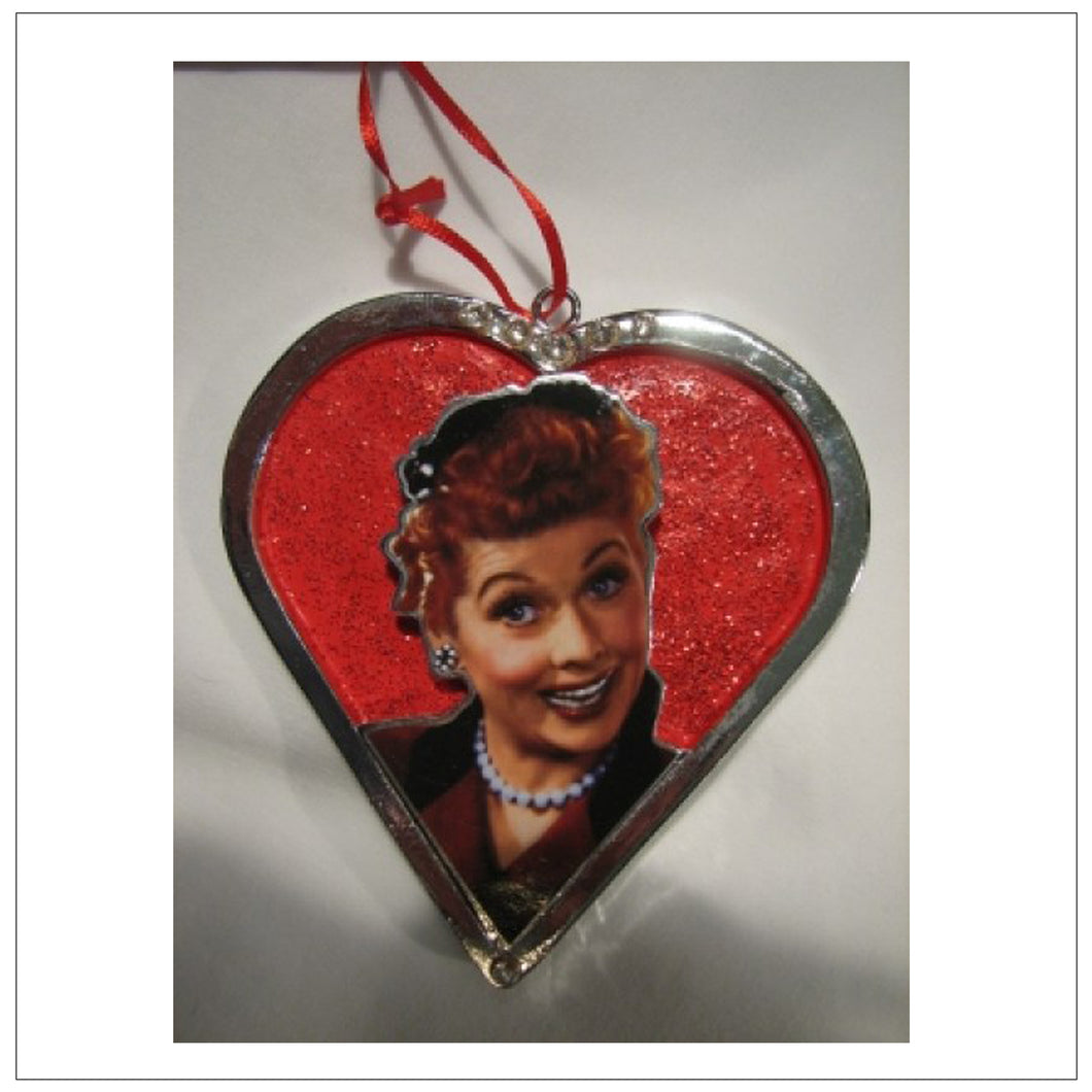 Chromed Lucy Heart Ornament