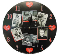 Black and White Lucy Clock