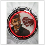 Neon Portrait Lucy Wall Clock