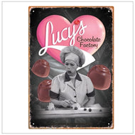 Retro Candy Factory Tin Sign