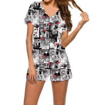 Load image into Gallery viewer, PAJAMA&#39;S BLACK AND WHITE SET PJ&#39;s