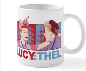 Lucy/Ethel coffee mug