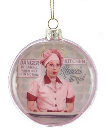 Glass Chocolate Factory Ornament