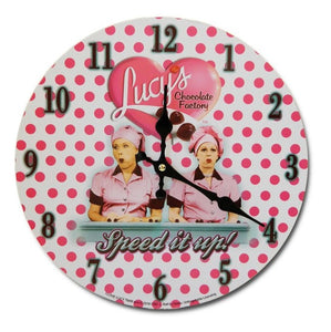 Lucy Clock with Polka Dots