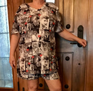 PAJAMA'S BLACK AND WHITE SET PJ's