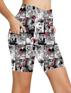 Black & White Bike Shorts