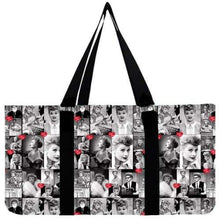 Load image into Gallery viewer, Collapsible Tote Bag - Black and White