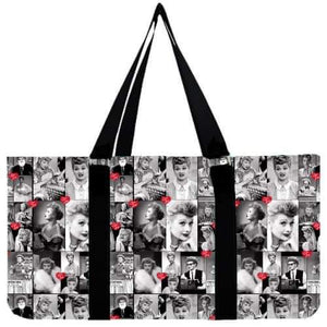 Collapsible Tote Bag - Black and White