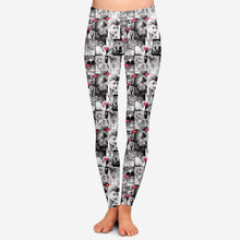 Load image into Gallery viewer, Black and White FLEECE leggings